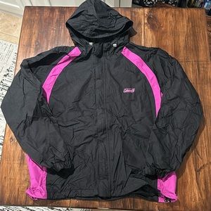 Coleman Rain Jacket with Hoodie Women's Size Large